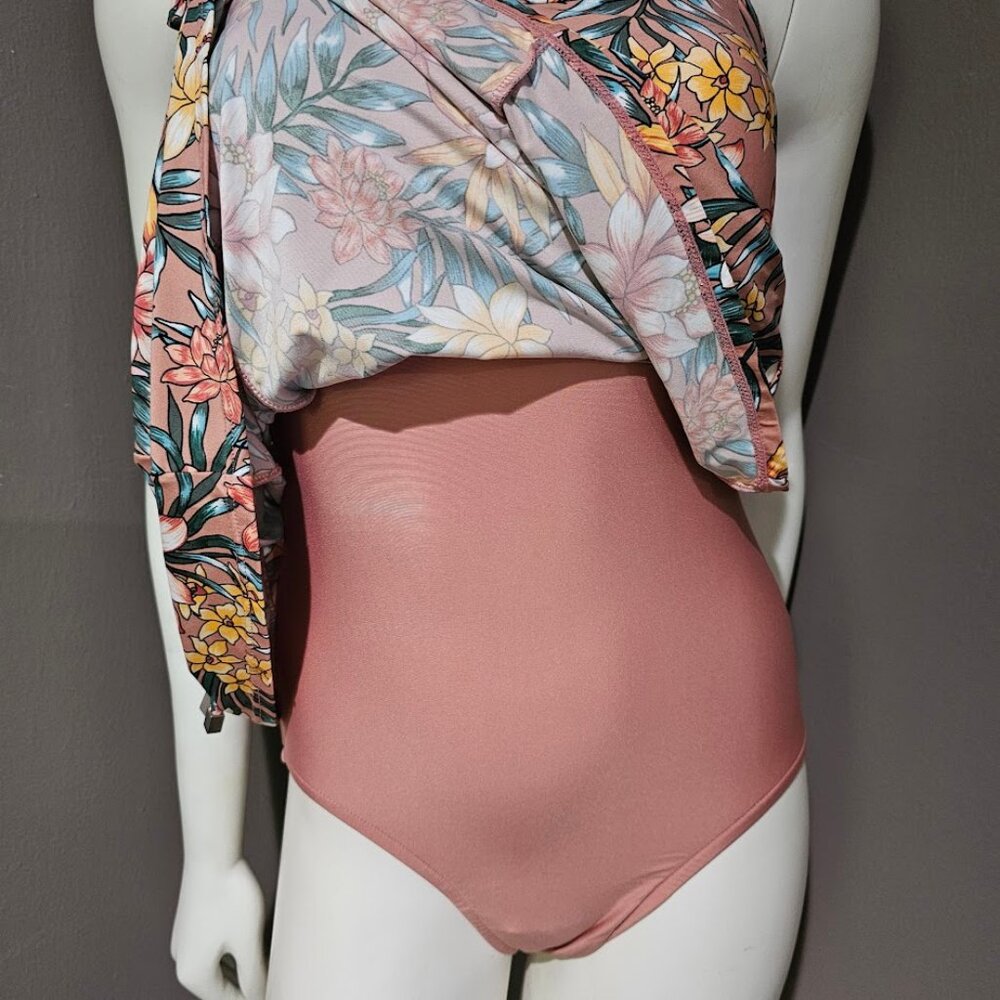Swim Solutions Tummy-Control Empire Waist Swimdress - Picture 3 of 15